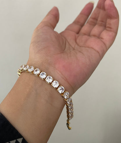 925S ITALIAN MOISSANITE TENNIS BRACELET