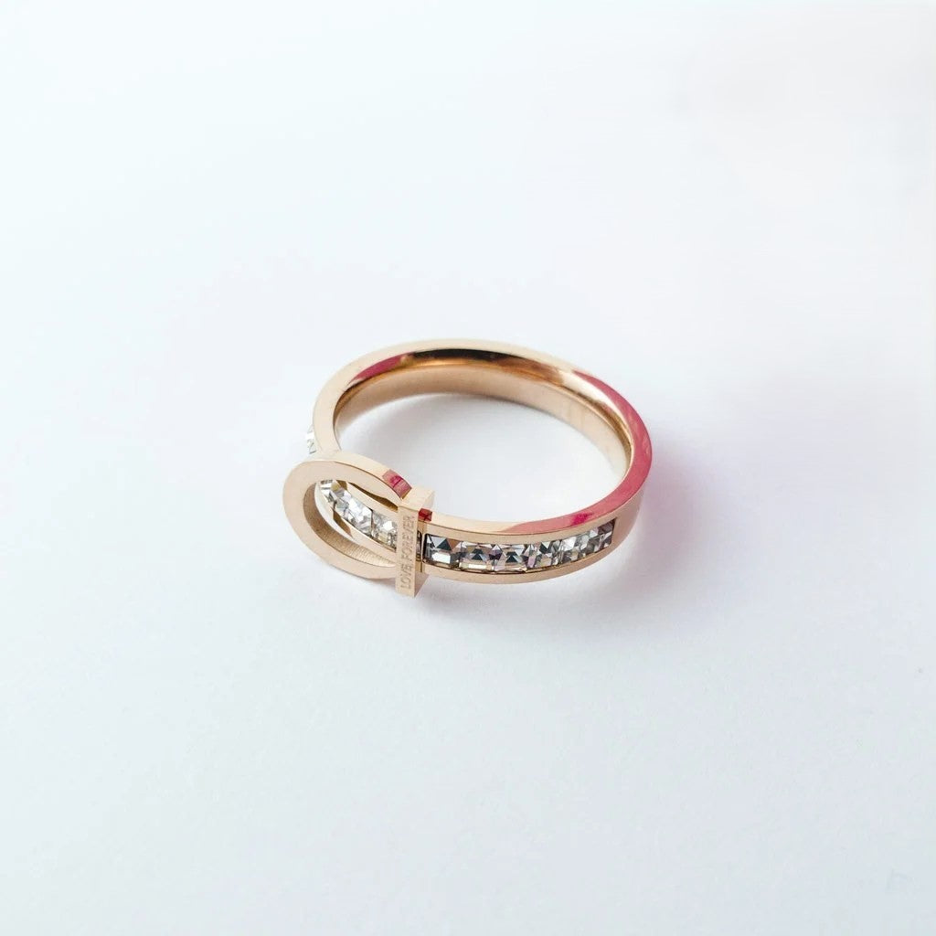 18k Gold Love Forever Ring