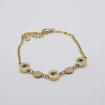 Roman Diamond Cut SS Chain Bracelet