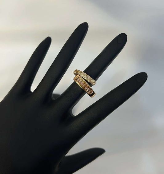 18K Gold Seraphic Solace Ring (Adjustable)