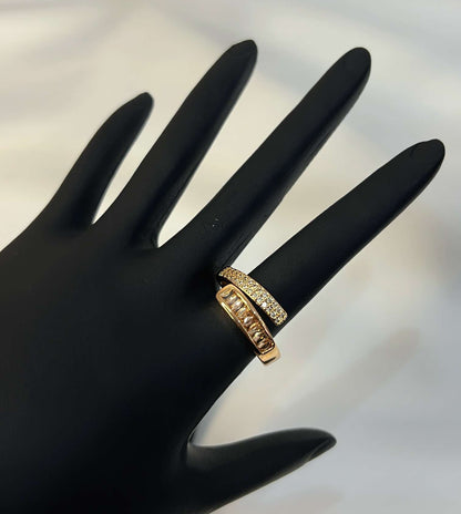 18K Gold Seraphic Solace Ring (Adjustable)