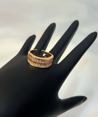 18k GOLD ETERNITY PROMISE RING