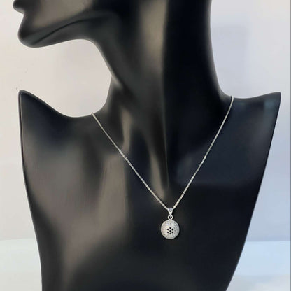 925 SS Moonstone Round Necklace