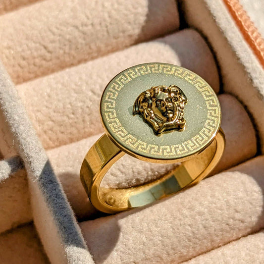 18k Gold Versace Ring