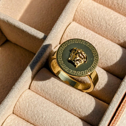 18k Gold Versace Ring