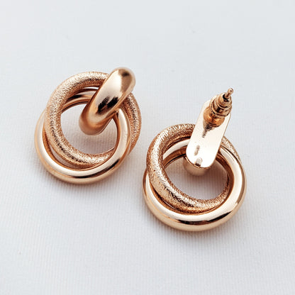 Trendy Twisted Round Earrings