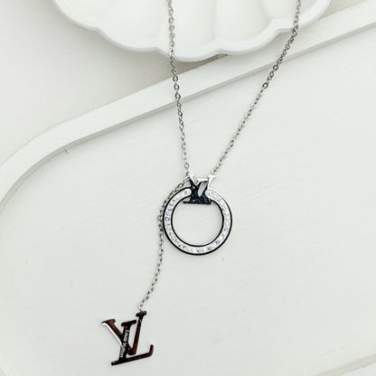 925Sterling Silver LV Necklace