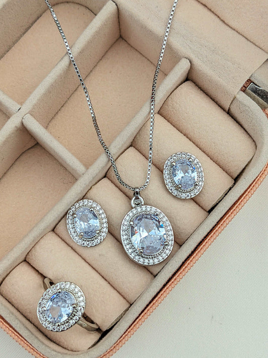 Diamond Style Cubic Zirconia Set