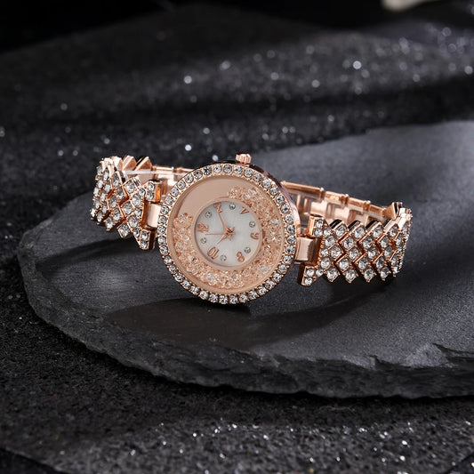 Elegant Rhinestone Crystal Dot Luxury Watch