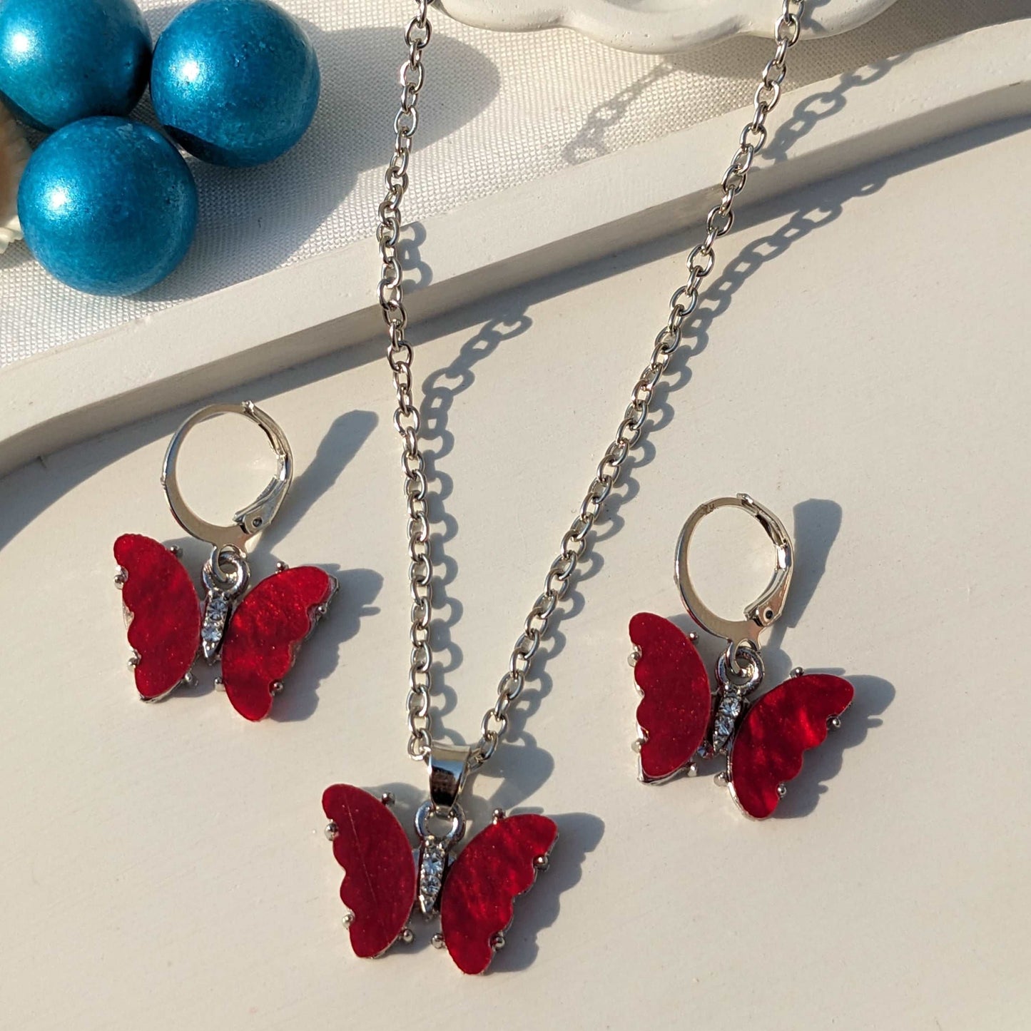 Everyday Butterfly Necklace Set