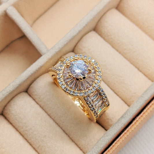 24k Gold Plated KINZ Statement Luxury Ring