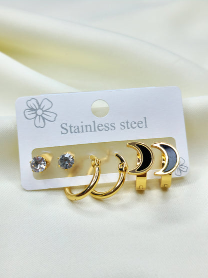 Trendy Stainless Steel Earrings