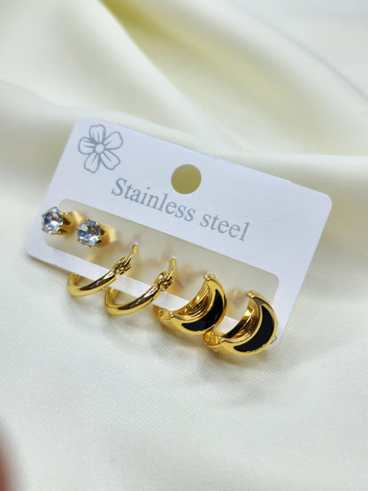 Trendy Stainless Steel Earrings