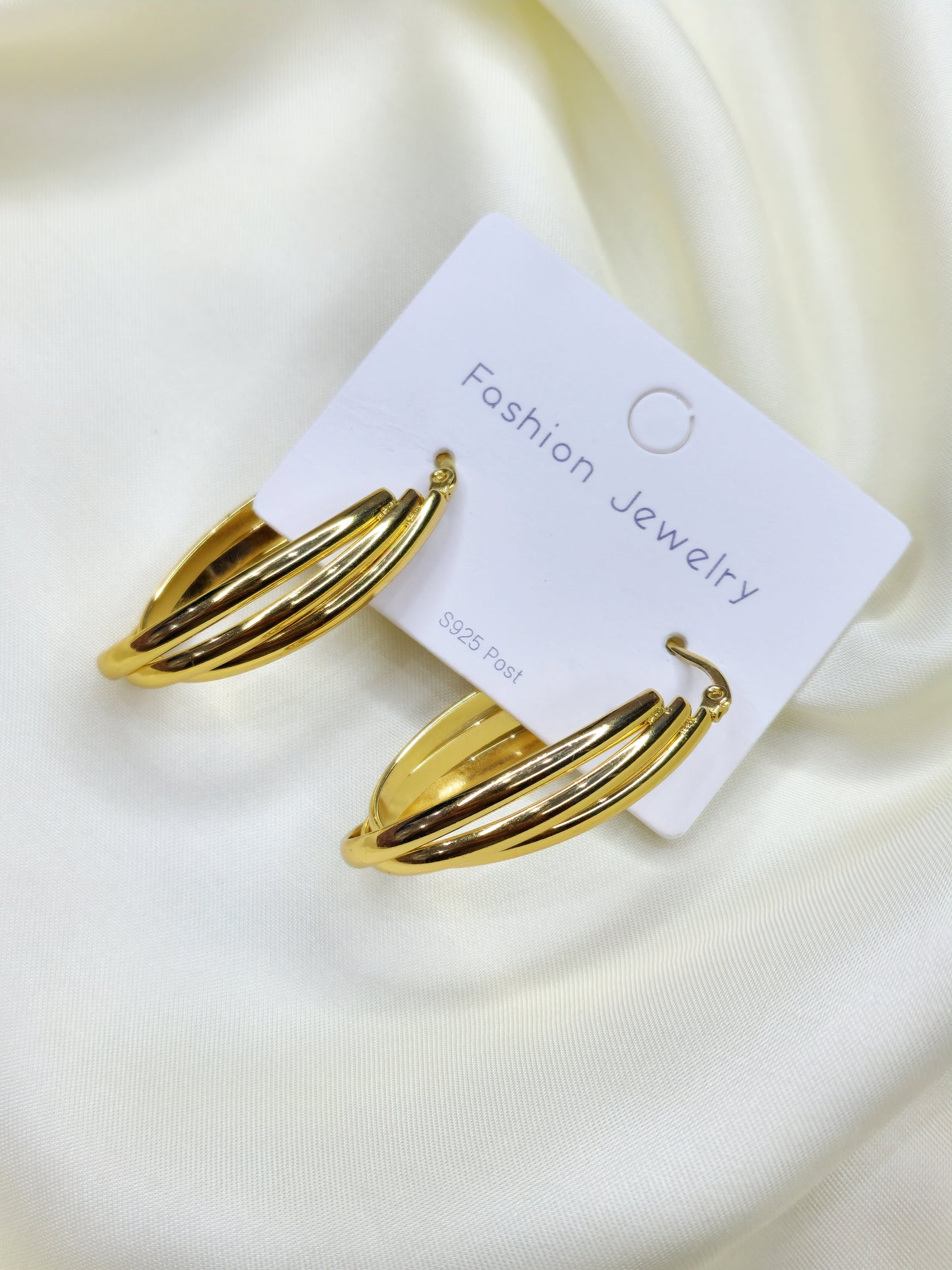 24K Gold Plated Dainty Hayes Earrings