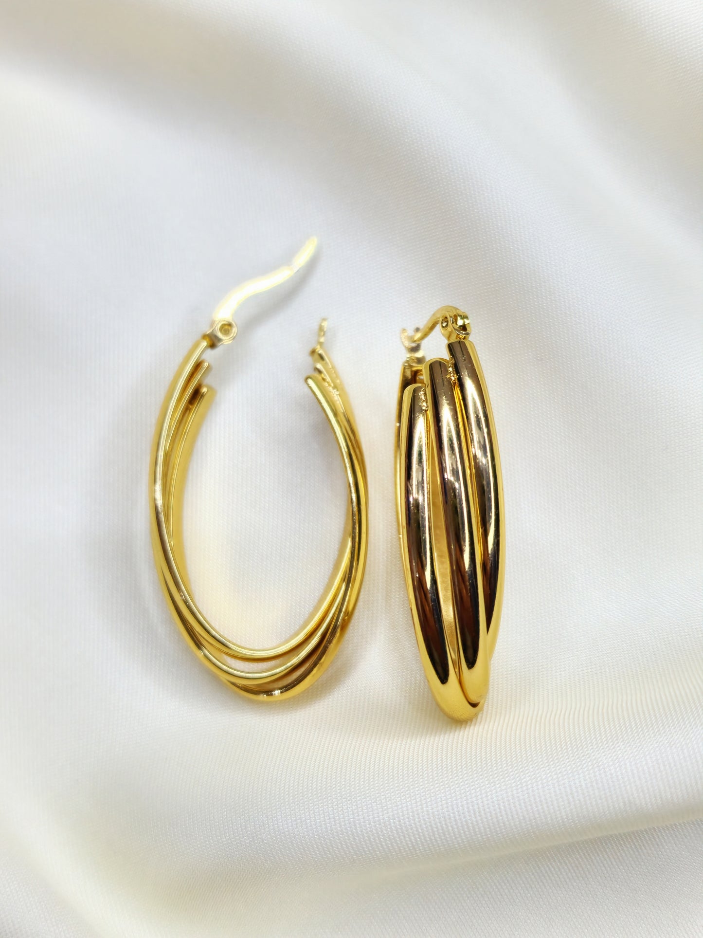 24K Gold Plated Dainty Hayes Earrings