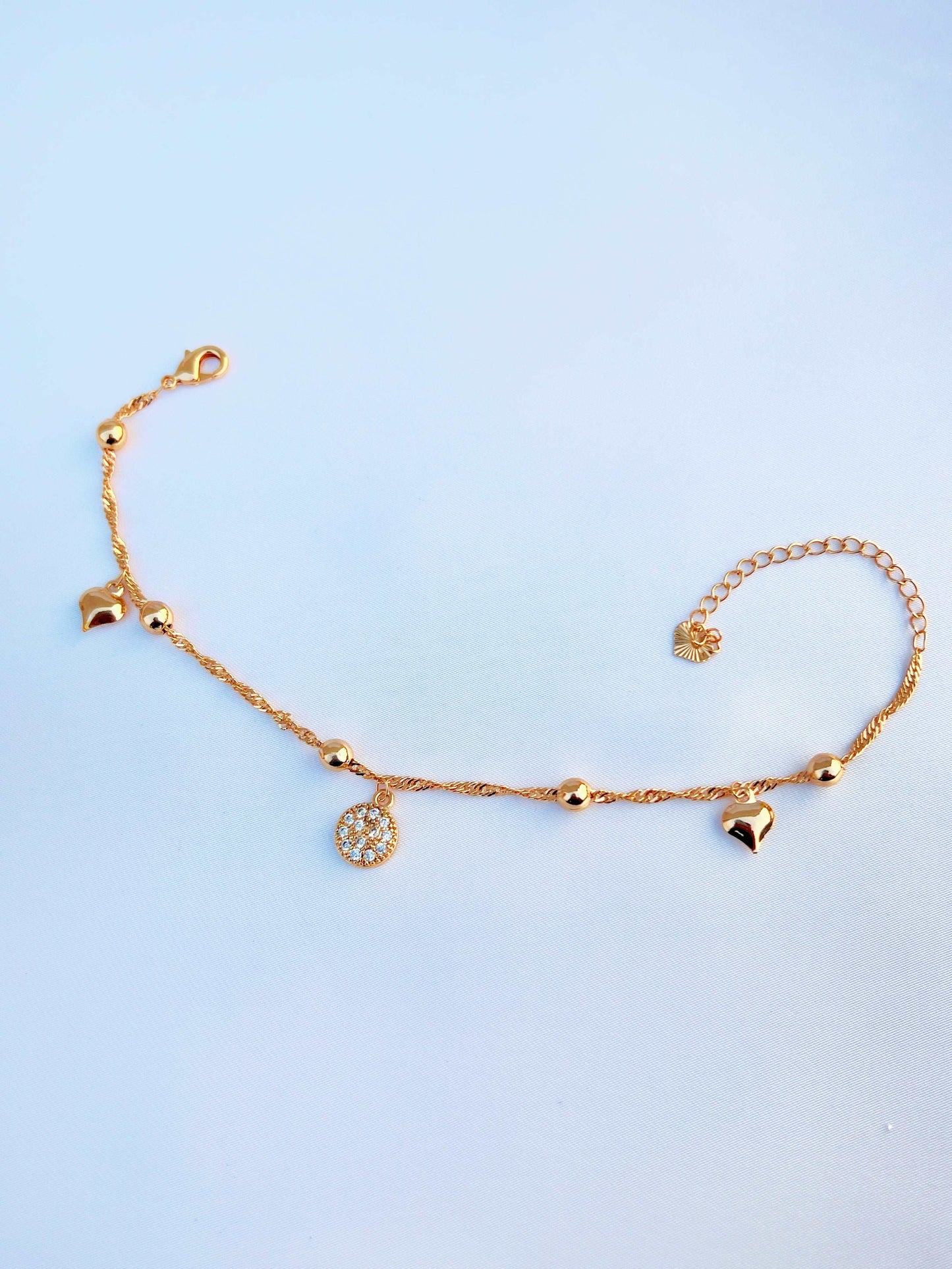 Dainty 18k Gold Plated Anklet-Pazaib-Payal