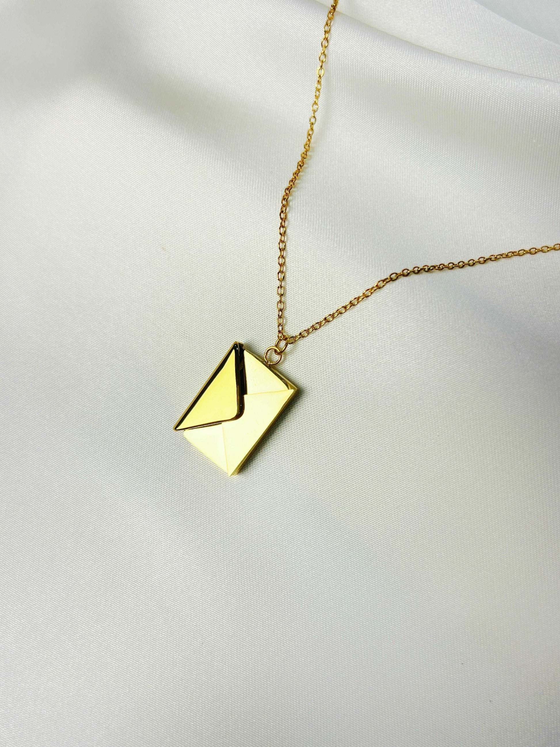 18K Gold Love Letter Necklace