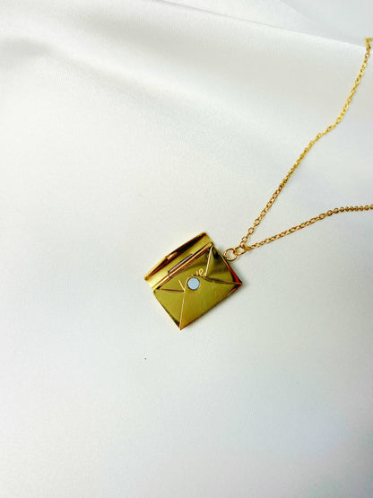 18K Gold Love Letter Necklace