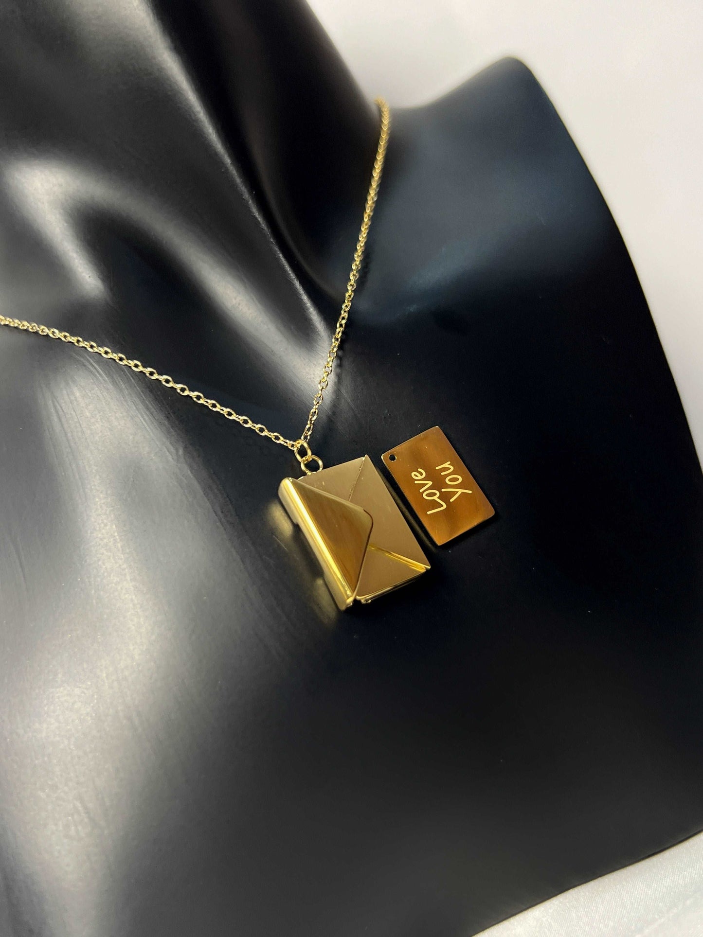 18K Gold Love Letter Necklace