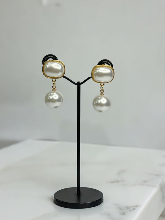 Elsa Pearl Bead Earrings