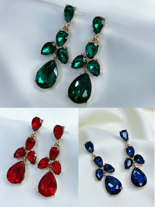 Sapphire Tear Drop Earrings