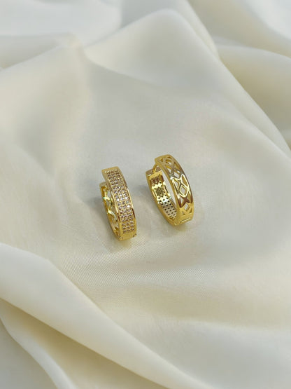 18k Helix Hoop Earrings