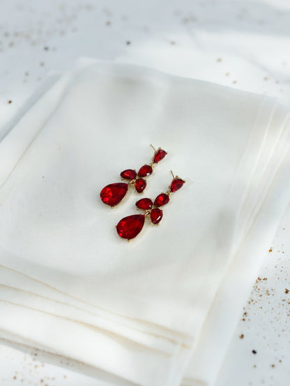 Sapphire Tear Drop Earrings