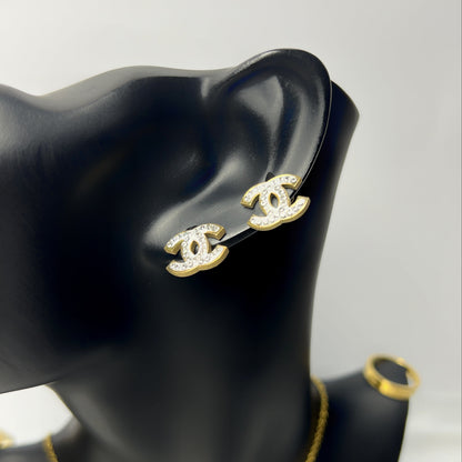 18k Gold Chanel Necklace Set